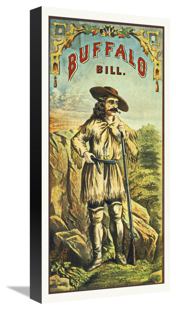 "Buffalo Bill - 1840" Stretched Canvas Giclee by Hollywood Photo Archive, 11x22"
