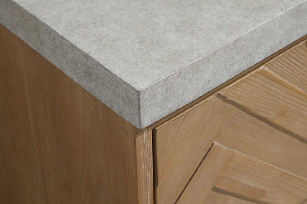 Carlsbad 36" Floating Bathroom Vanity Weathered Fir