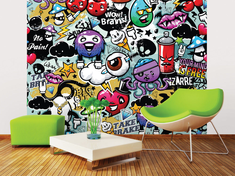 Graffiti Monster Wall Mural