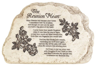 The Reunion Heart Garden Rock, 9"