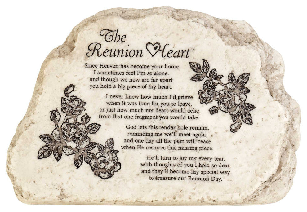 The Reunion Heart Garden Rock, 9"