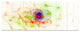 Spherical Colorful Fractal Design, Abstract Wall Art Canvas, 83"x32", 7 Panels