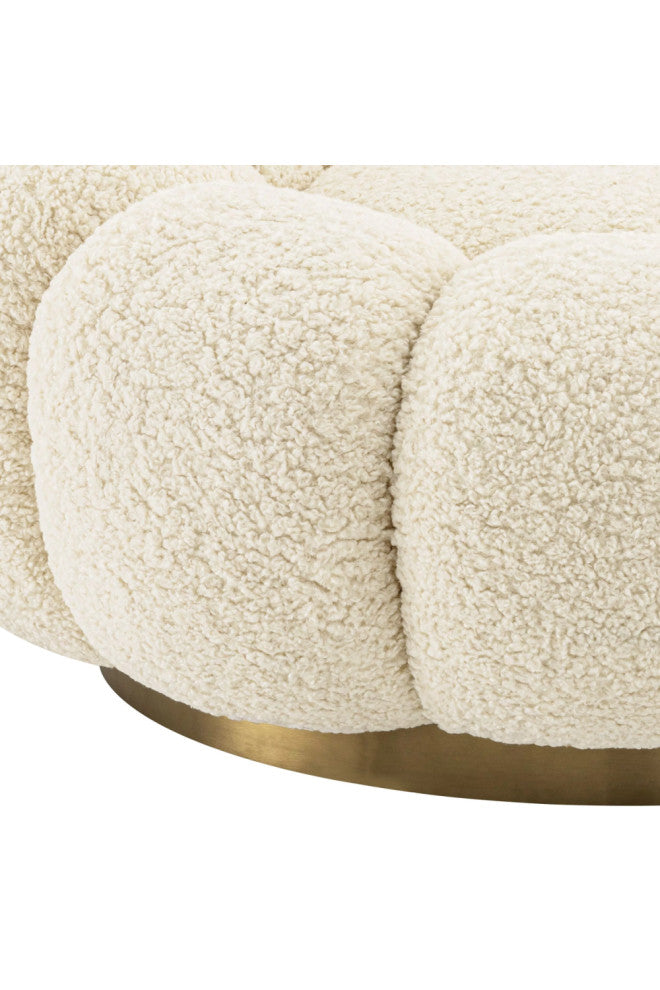 Flower Design Swivel Chair | Eichholtz Mello, White