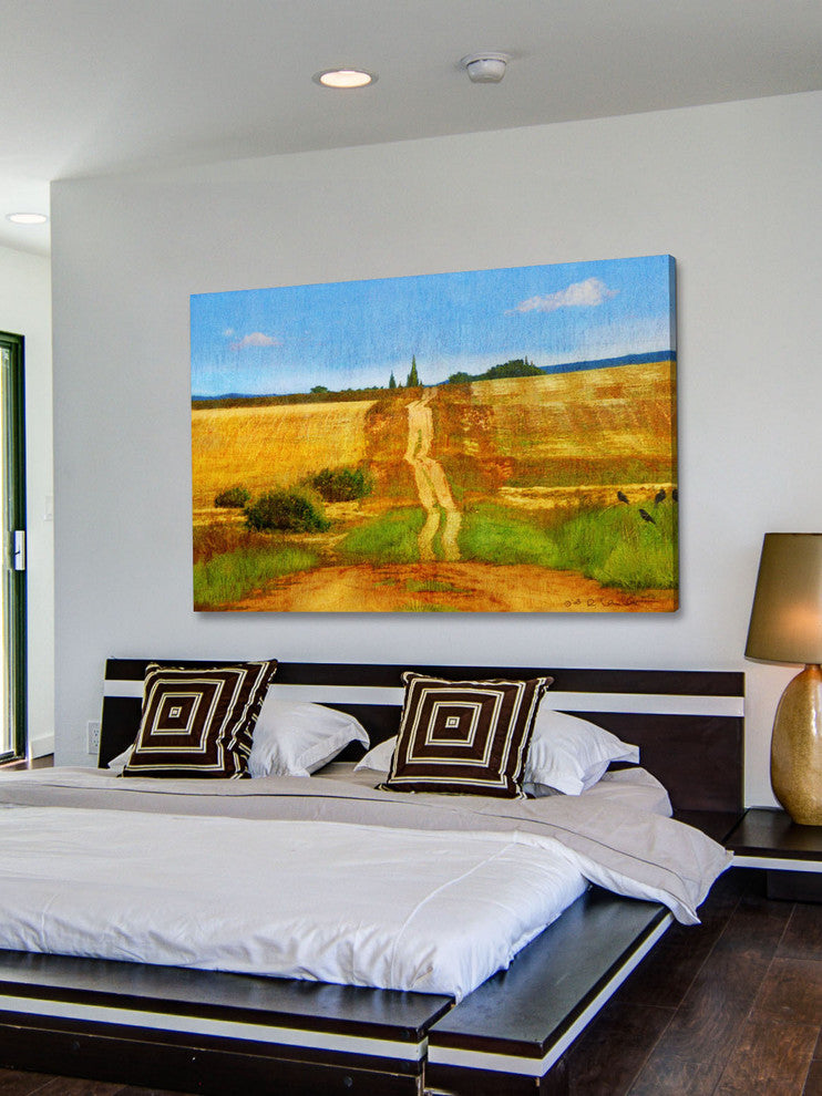 "Impressionist Road" Painting Print on Canvas by Chris Vest