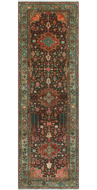 Fine Vintage Distressed Cartland Charcoal/Grey Runner, 2'10 x 8'9