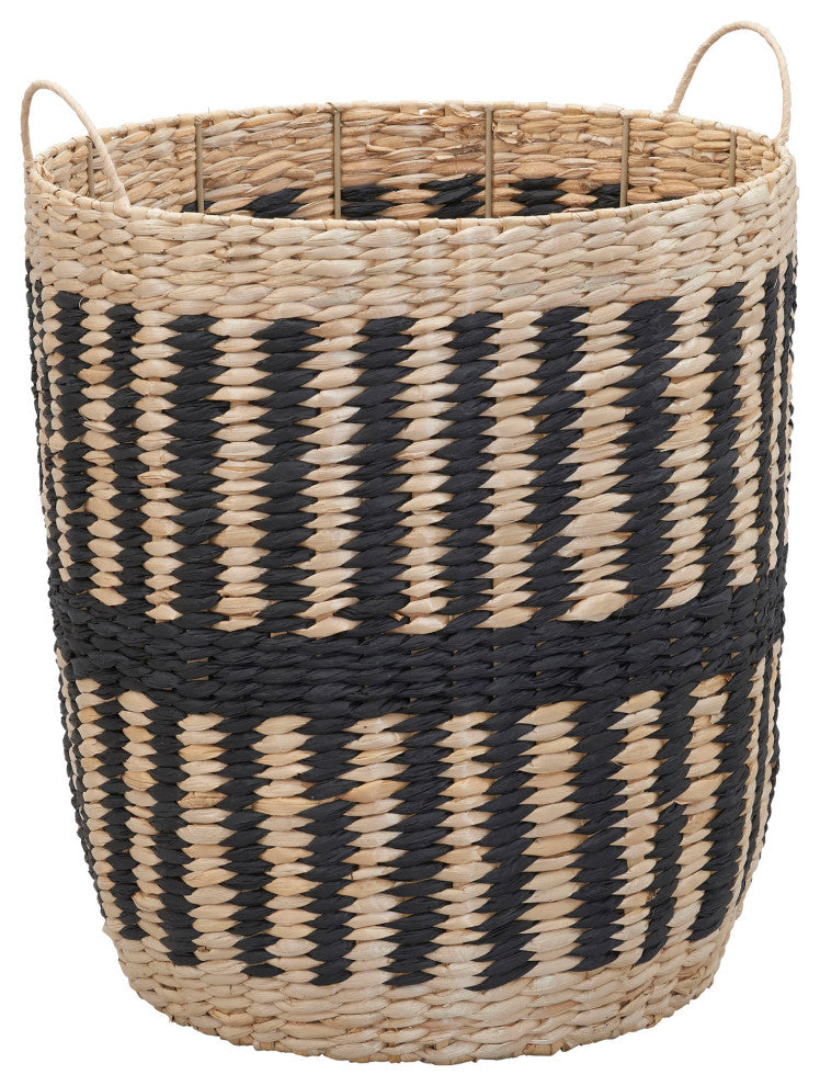 Cattail and Paper Pillar Basket