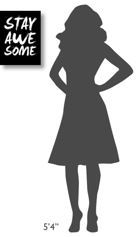 "Stay Awesome Poster Black" Fine Art Print