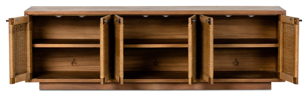 Macklin Media Console-Light Mahogany