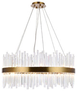 Dallas 18-Light Chandelier in Gold with Clear Royal Cut Crystal