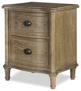 Devon French Oak 2 Drawer Nightstand