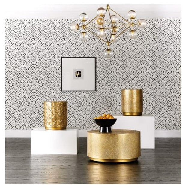 Bowery Hill Contemporary Living Room Audra Round Accent Table
