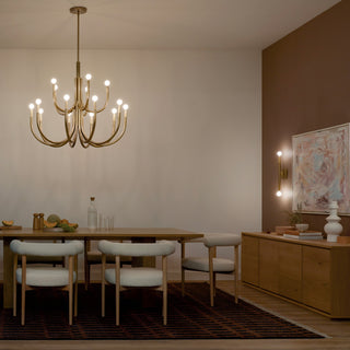 Odensa 15 Light Chandelier 2 Tier Large, Champagne Bronze