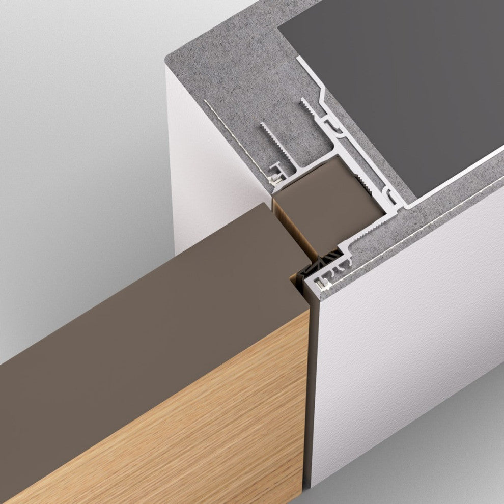 Invisible Solid Hidden Door with Handle | Planum 0010 24x80 Left-hand Outswing