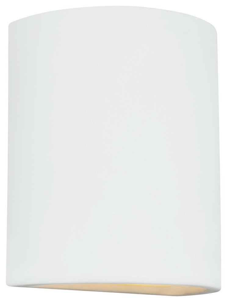 Sea Gull Lighting 1-Light Outdoor Lantern, Unfinished Ceramic