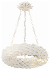 Crystorama Broche 6 Light Matte White Chandelier