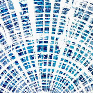 "Blue Outstretching" Painting Print on Wrapped Canvas