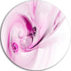 Spiral Nebula Space Magenta, Abstract Digital Disc Metal Wall Art, 23"