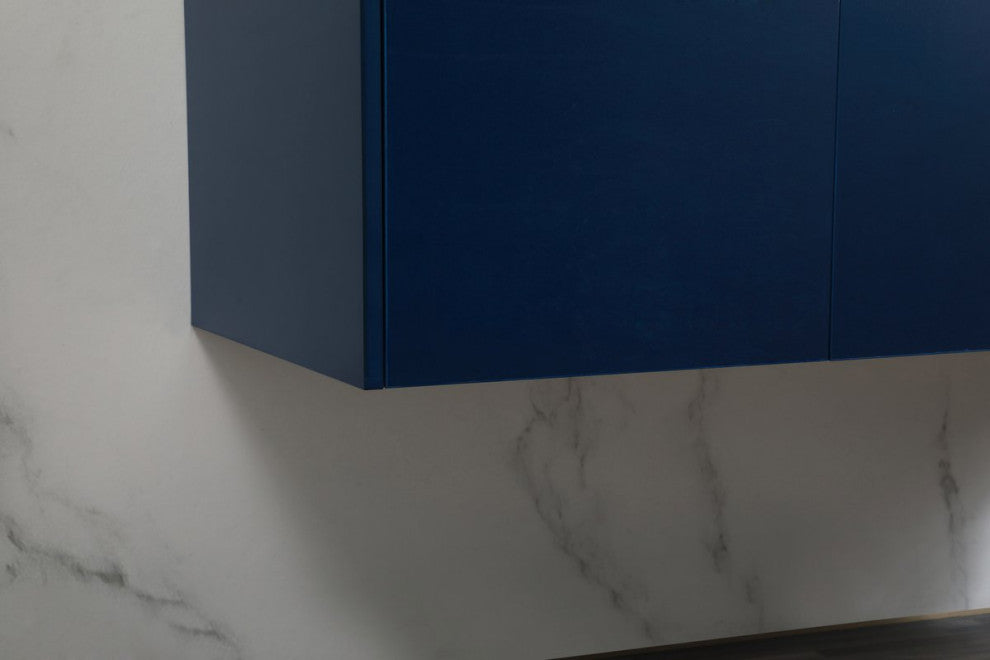 Phoebe Single Bathroom Vanity, Blue, 48", Without Backsplash