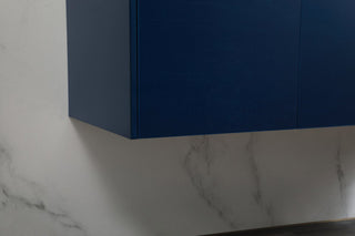 Phoebe Single Bathroom Vanity, Blue, 48", Without Backsplash