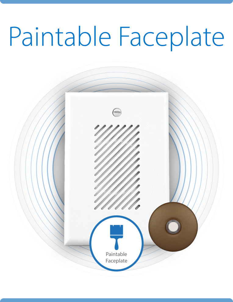 Single-Gang Electronic Door Chime Kit, Architectural Bronze Stucco Button