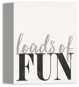 Loads of Fun Laundry Room Wall Art, 8x10, Canvas