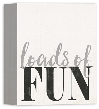 Loads of Fun Laundry Room Wall Art, 8x10, Canvas