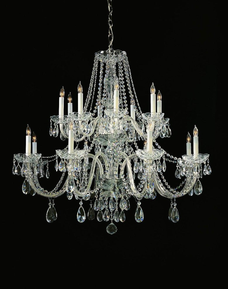 Crystorama 1139CHCLMWP 16 Light Chandelier Traditional Crystal