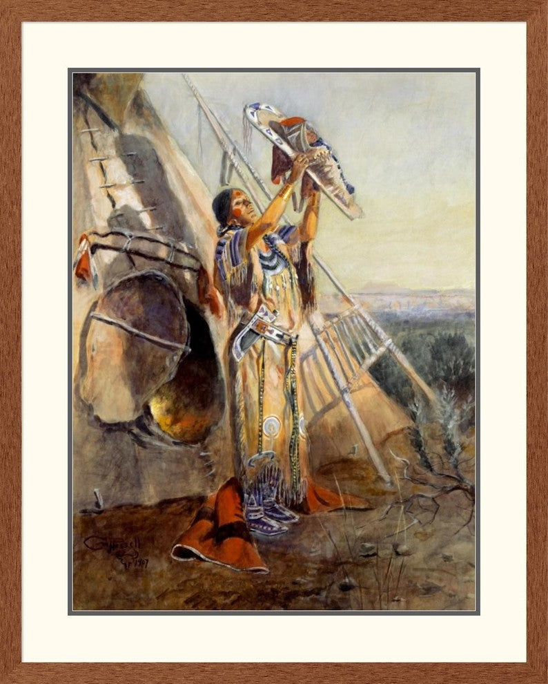 "Sun Worship in Montana" Artwork, 32" x 40"