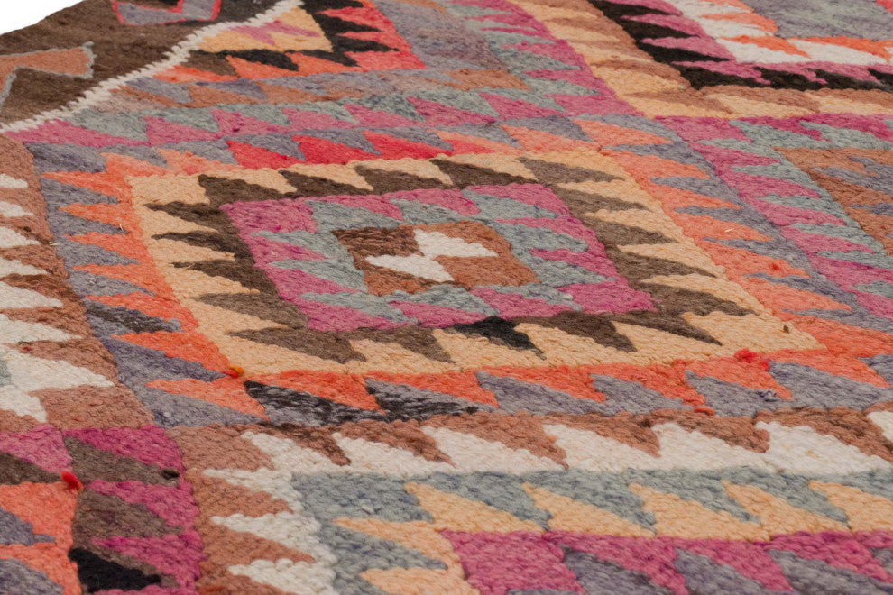 Vintage Turkish Kilim Runner 3' 1" x 10' 5", 37 in. x 125 in.