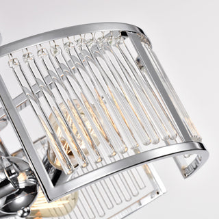 CHLOE Lighting FREY Transitional 3-Light Chrome Semi-Flush Fixture