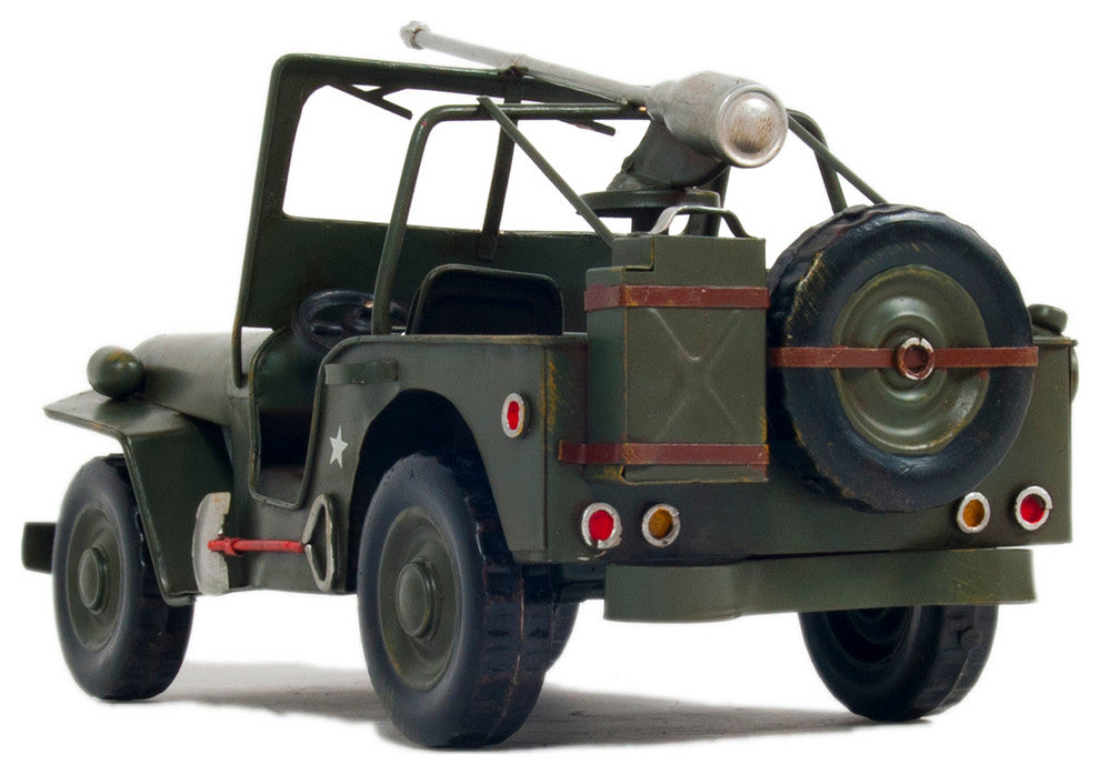 1941 Willys MB Overland Jeep Green Metal Handmade