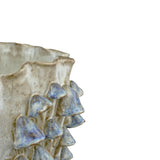 Black Forest Mushrooms Large Ivory Vase