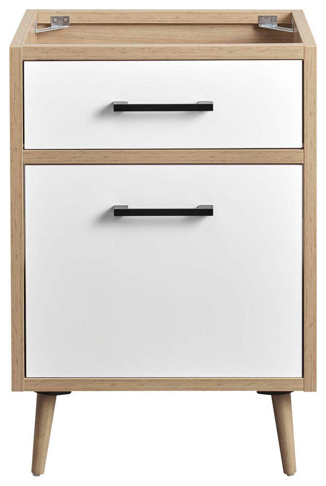 Maverick 24" Bathroom Vanity Cabinet, Sink Basin Not Included, Oak White