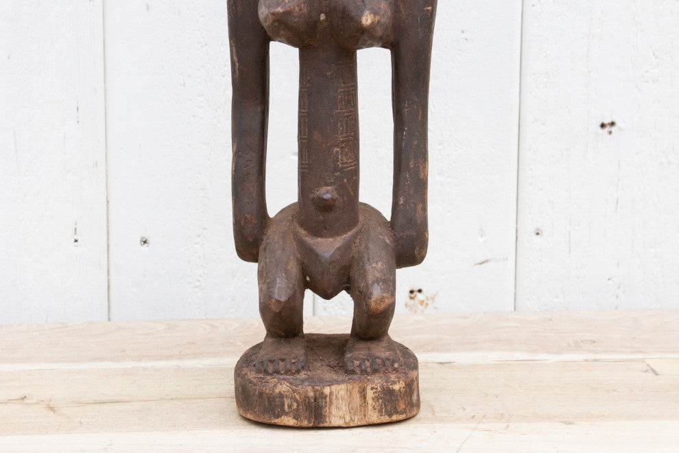 Antique Finely Carved Yoruba Statue