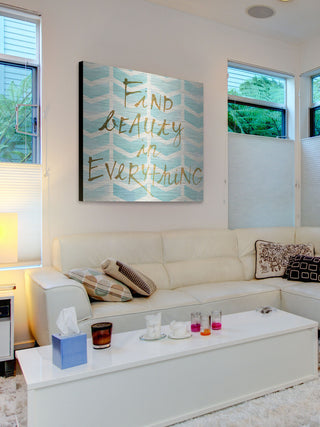 "Find Beauty in Everything" Print on Brushed Aluminum
