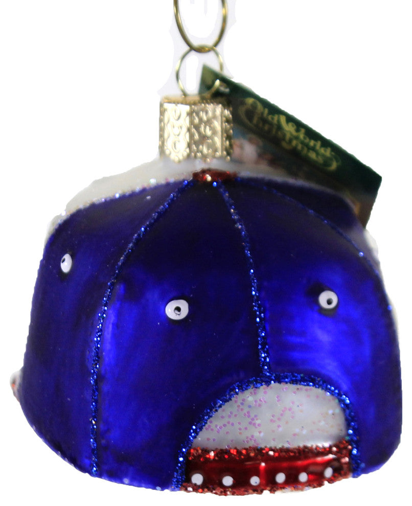 Baseball Cap - One Ornament 2 Inch, Glass - Fashion Essential 32448