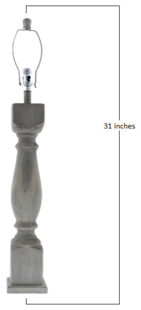 Brown Washed Table Lamp Base only