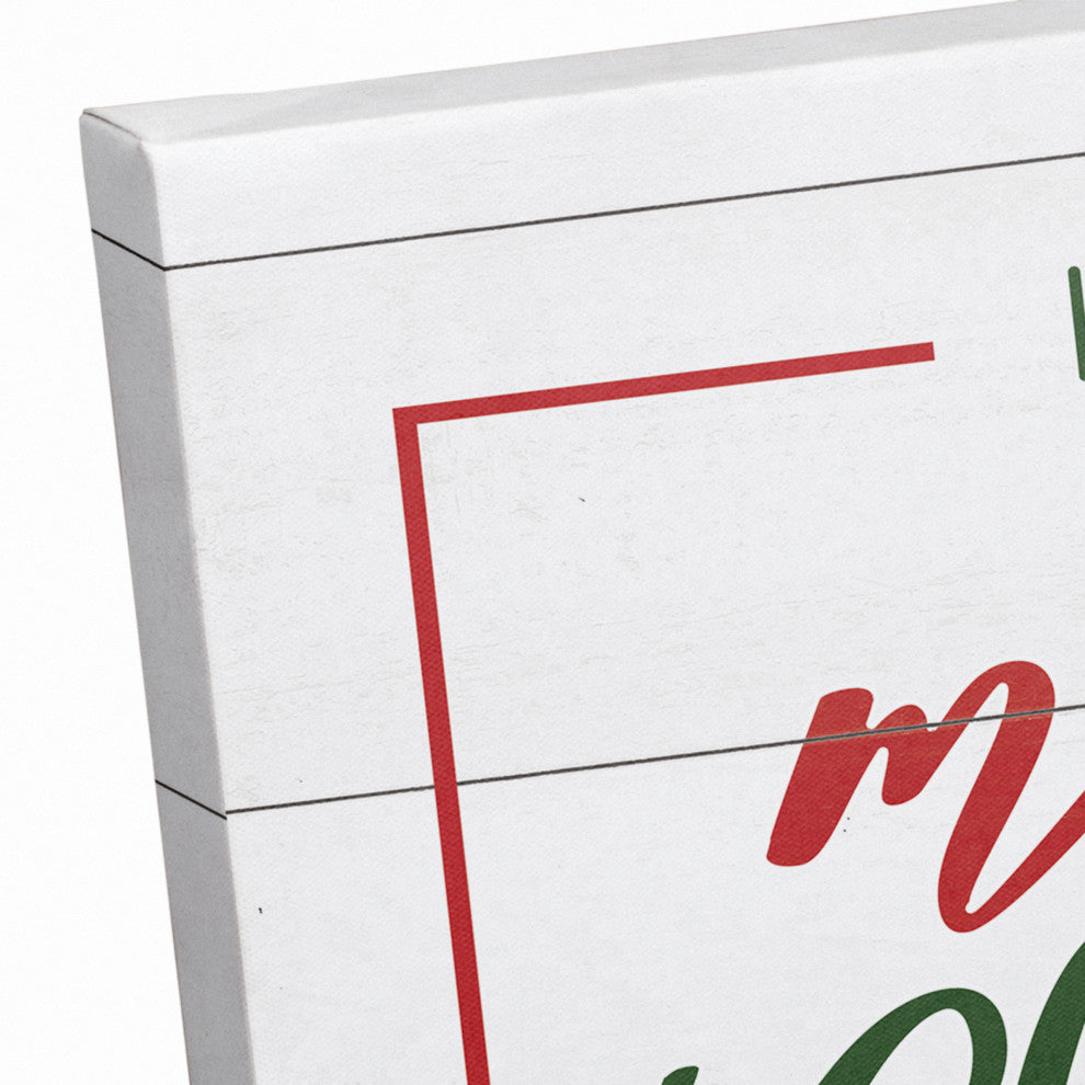 Let's Have the Merriest Christmas Ever 12x18 Canvas Wall Art