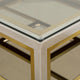 Sonder Living Windmill Glass-Topped Coffee Table