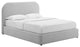 Keynote Upholstered Fabric Curved Full Platform Bed