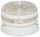 1 Light 6" Flush Mount Small Crystal / White Drum