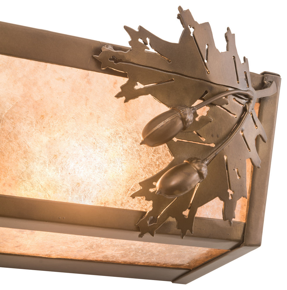 29W Oak Leaf & Acorn Vanity Light