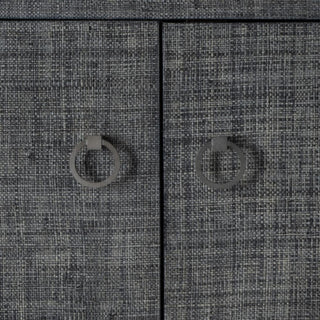 Bar Harbor Raffia 4 Door 70 Sideboard, Charcoal