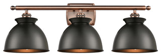 Innovations 516-3W-AC-M14-BK-LED 3 Light Bath Vanity Light, Antique Copper