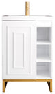 Alicante 24" White Vanity, Gold