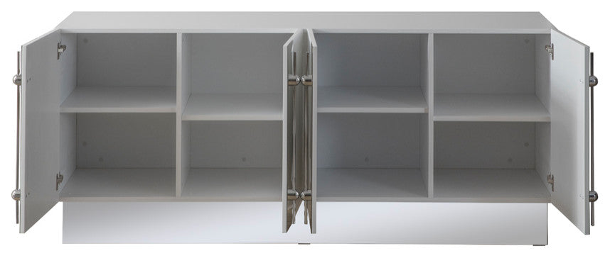Callista Sideboard, White and Silver