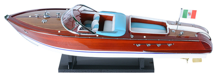 Riva Aquarama Painted Medium Wooden Handcrafted boat model