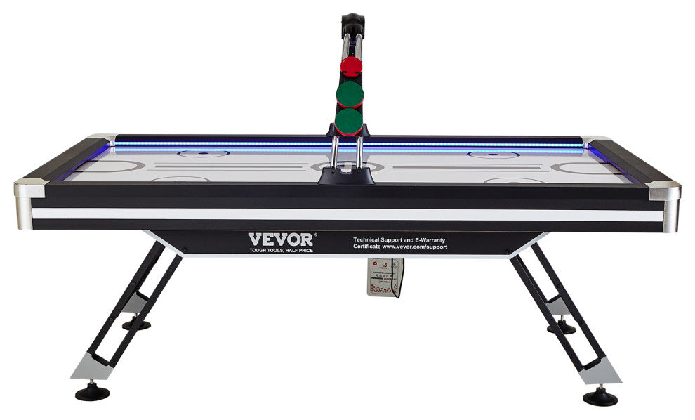 VEVOR 89" Air-Powered Hockey Table Sport Hockey Game Pushers Pucks LED Scoring