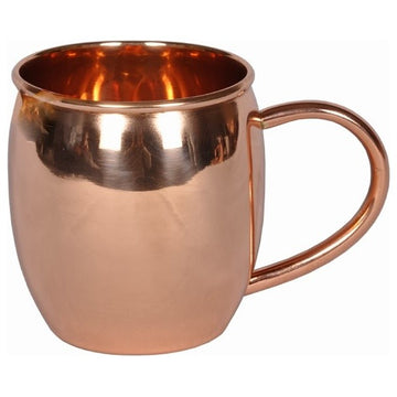 Barrel Shape Copper Mug, 16 oz