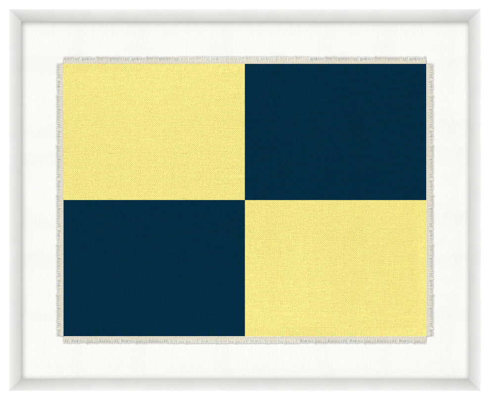 Nautical Flag Textile L, Giclee Reproduction Artwork
